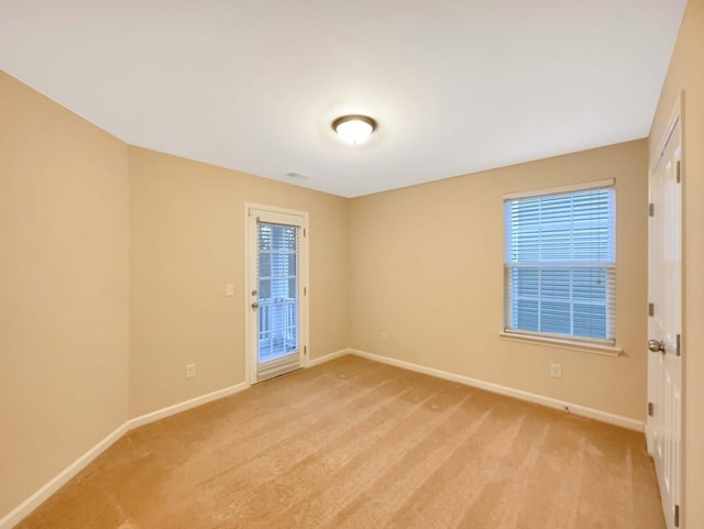 view of carpeted empty room