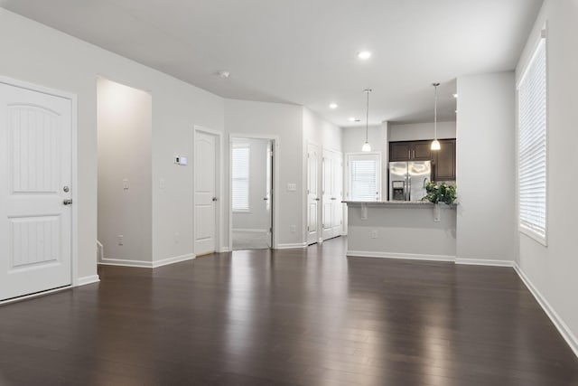 entryway featuring dark hardwood / wood-style floors