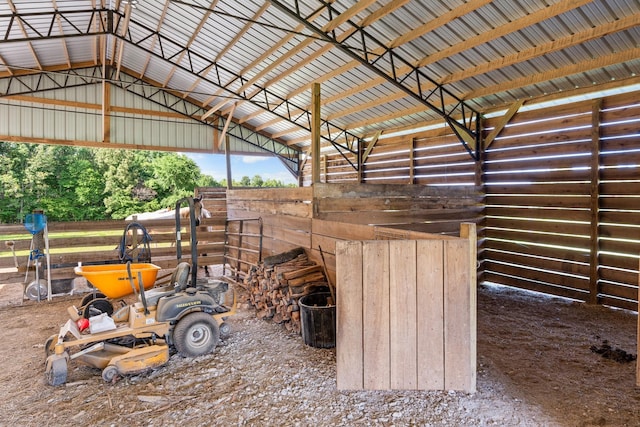 view of stable