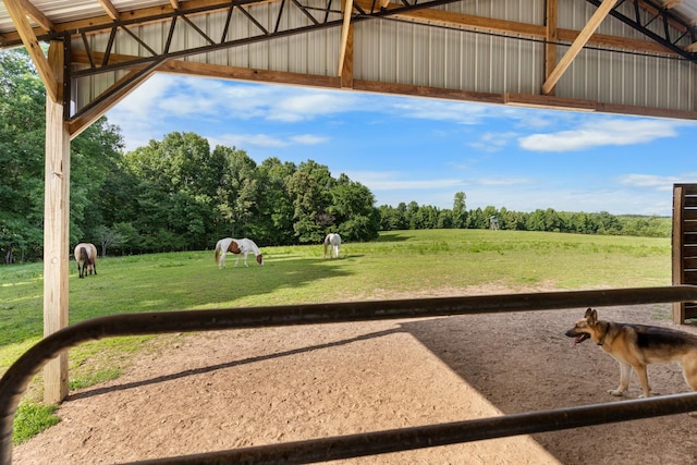 view of property's community with a rural view