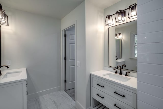 bathroom featuring vanity