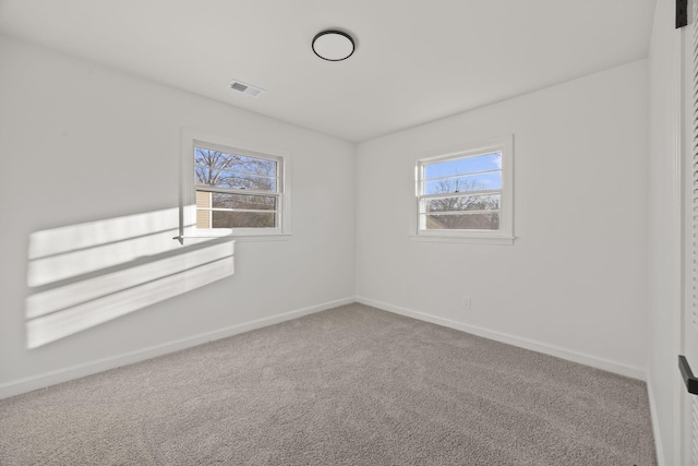 view of carpeted empty room