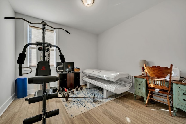 bedroom featuring light hardwood / wood-style floors