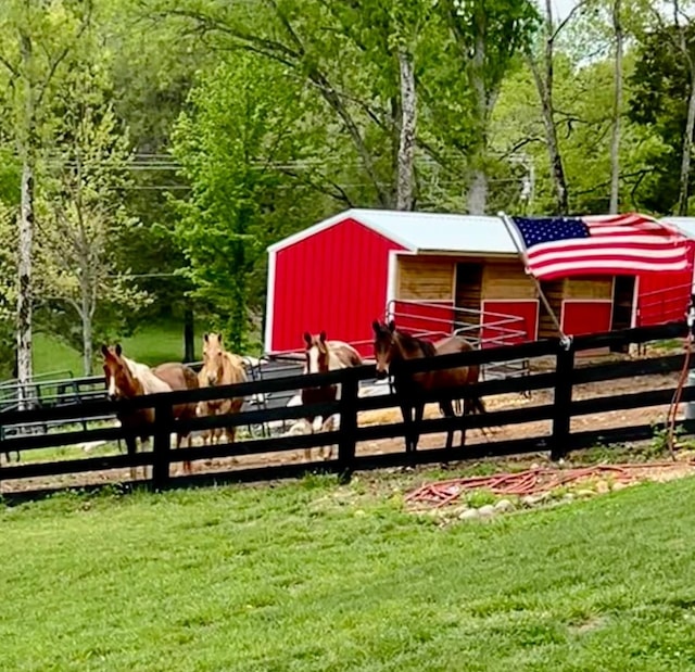 view of stable