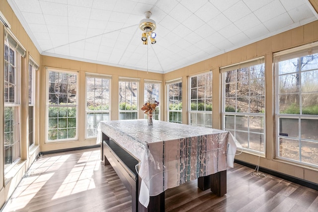 view of sunroom