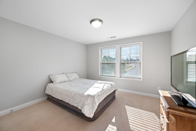 bedroom with carpet