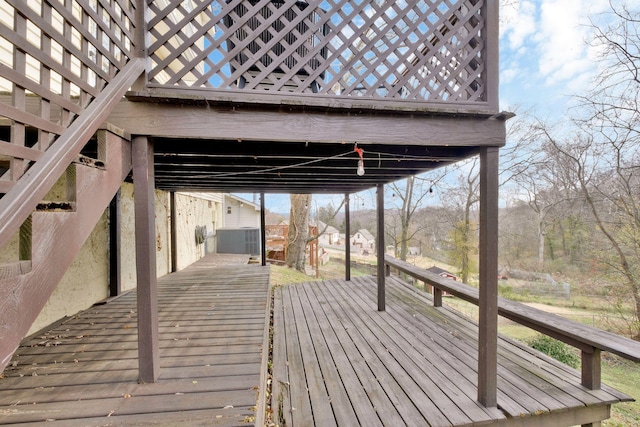 view of wooden terrace