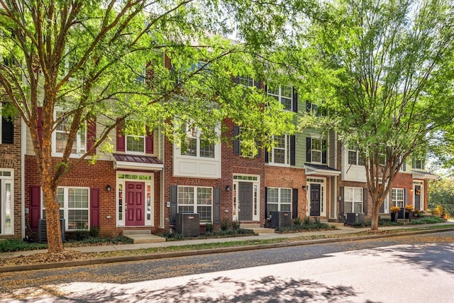 view of front of property with central AC