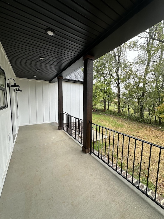 view of balcony