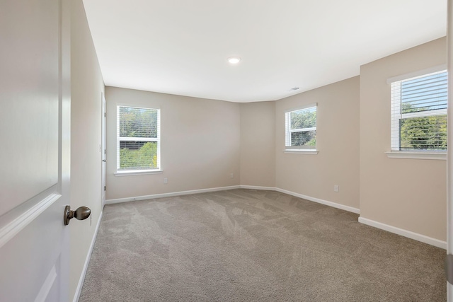 view of carpeted empty room