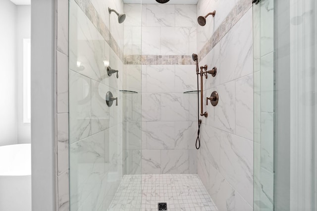 bathroom with an enclosed shower