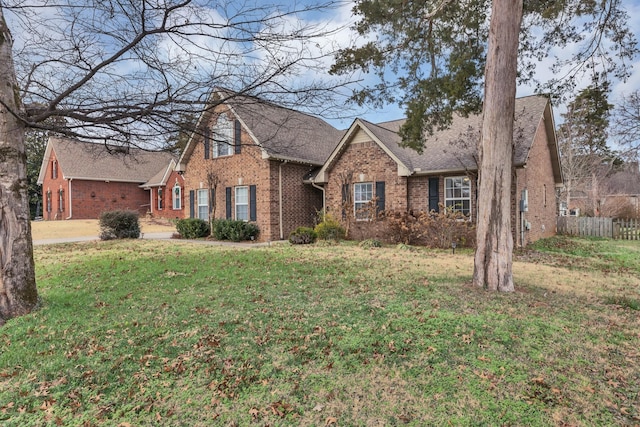 view of front property with a front yard