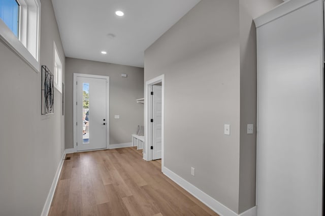 interior space featuring light hardwood / wood-style flooring