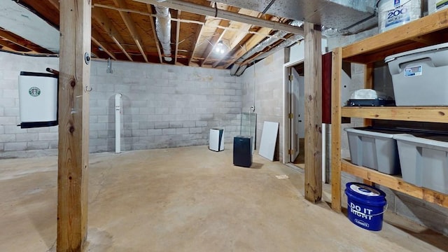 view of basement