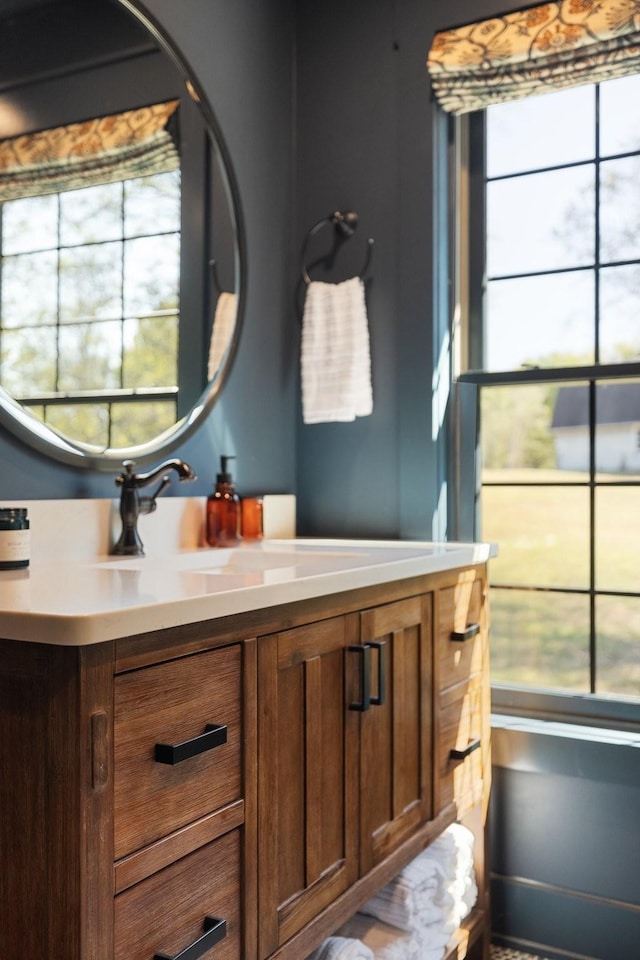 bathroom with vanity