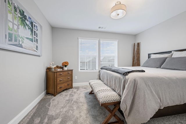 bedroom featuring carpet