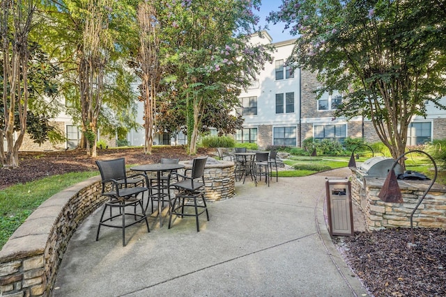 view of patio / terrace featuring area for grilling