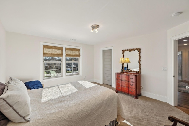 bedroom featuring carpet flooring