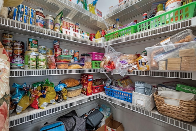 view of pantry