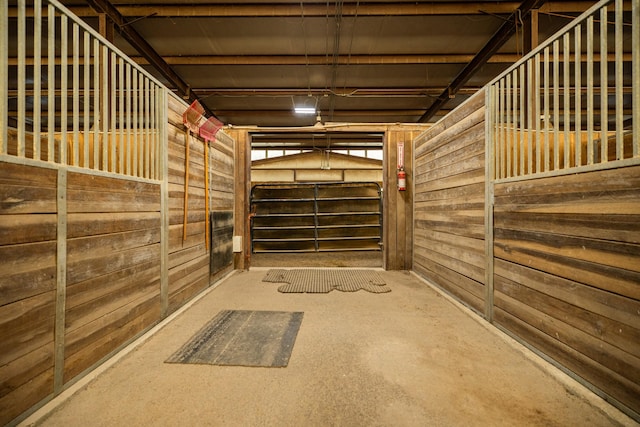 view of horse barn