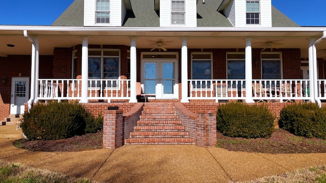 view of front of house featuring a porch