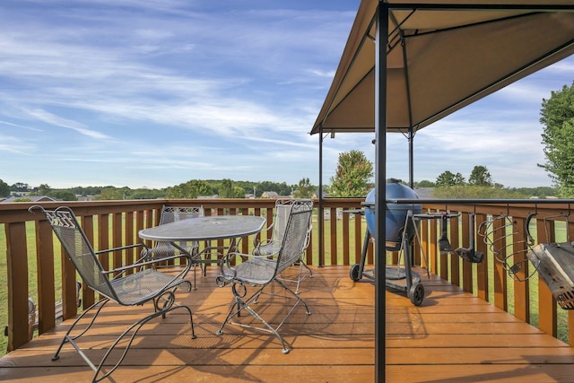 view of wooden terrace