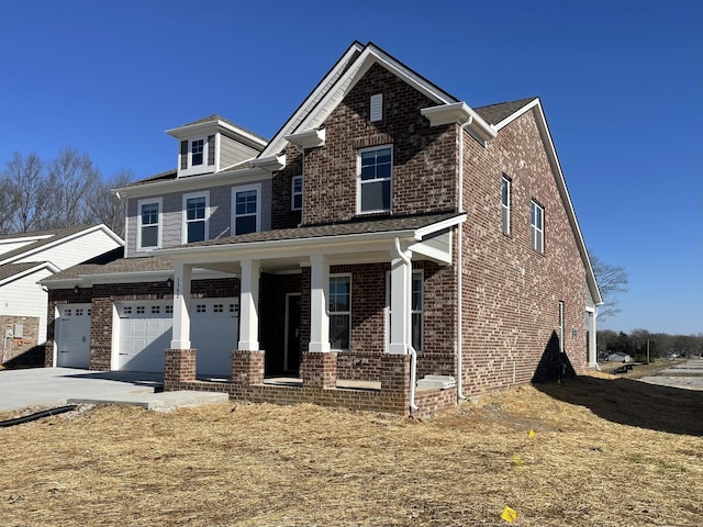 view of front of house with covered porch