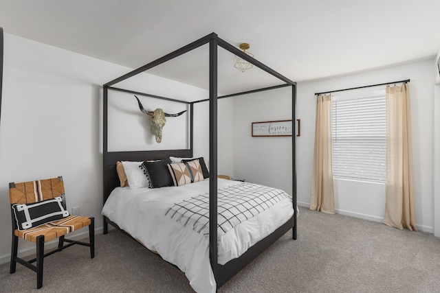 bedroom with carpet flooring