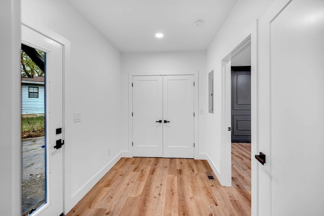 interior space featuring light hardwood / wood-style flooring