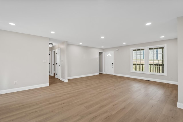 interior space featuring light wood-type flooring