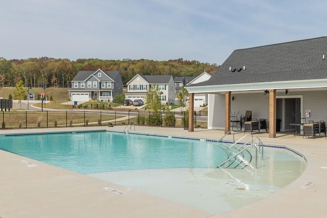 view of pool with a patio area