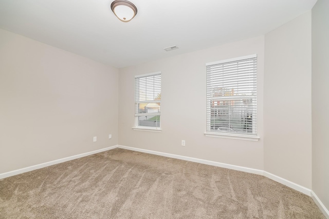 view of carpeted empty room