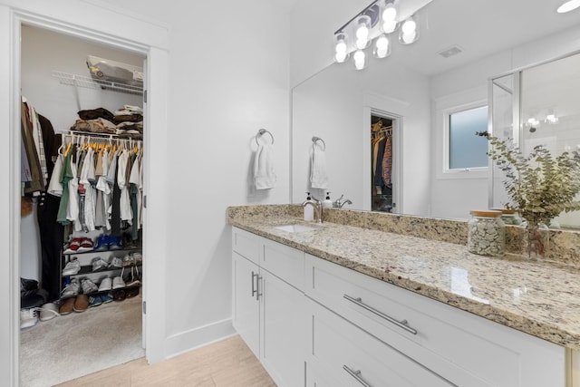 bathroom featuring vanity