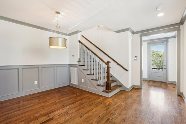 interior space featuring hardwood / wood-style floors