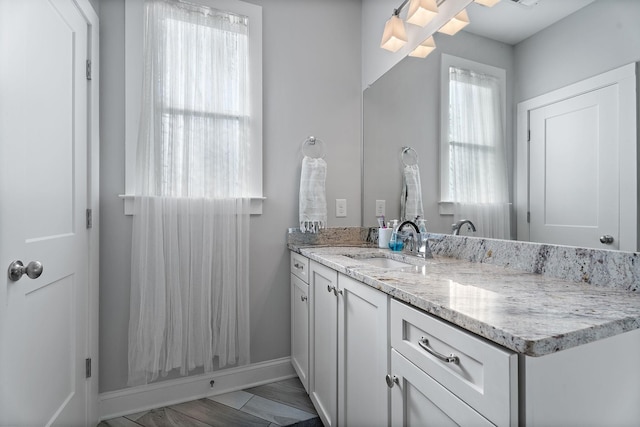 bathroom with vanity