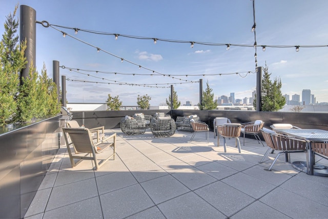 view of patio with an outdoor hangout area