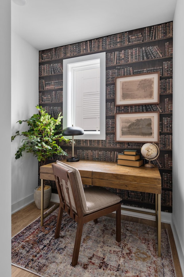 interior space featuring hardwood / wood-style flooring