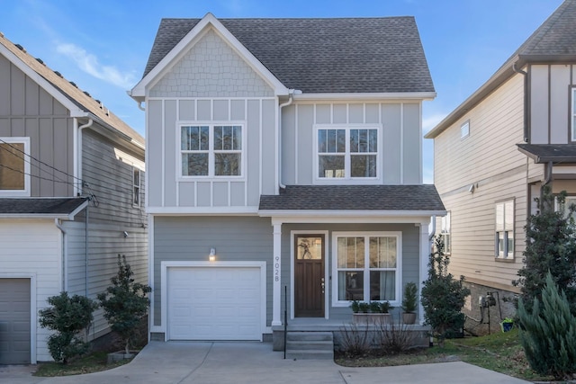 view of front of house featuring a garage