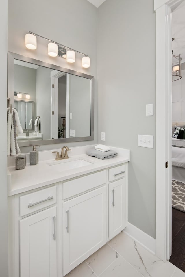 bathroom featuring vanity