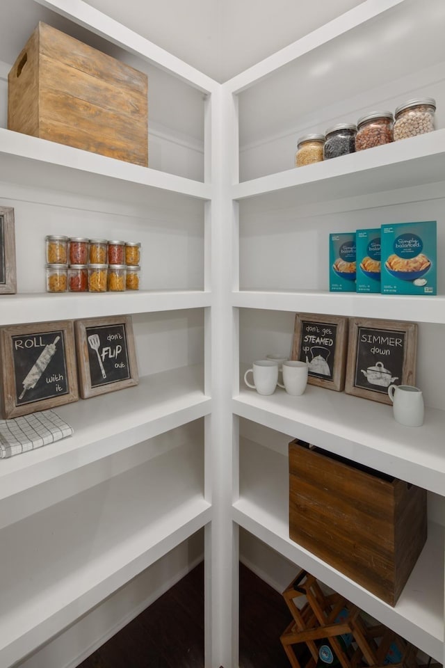 view of pantry