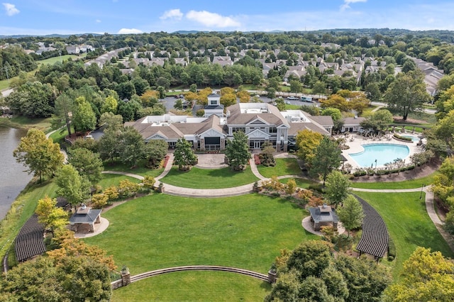 birds eye view of property