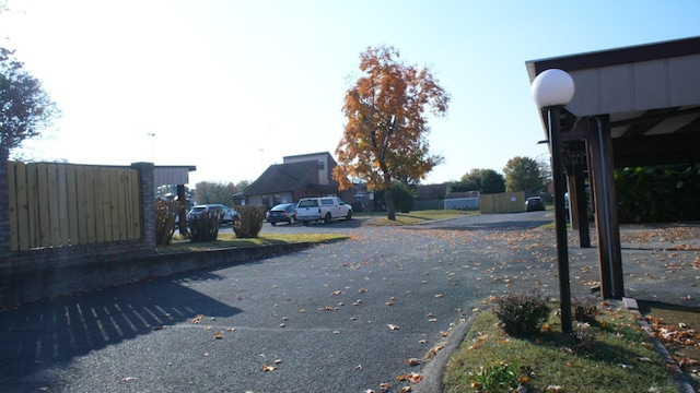 view of road