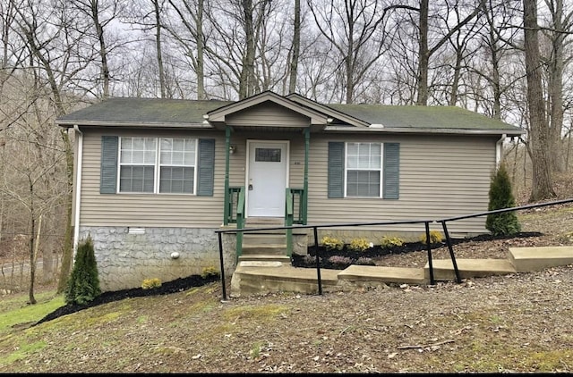 view of front of property