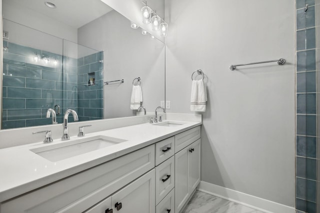 bathroom featuring vanity