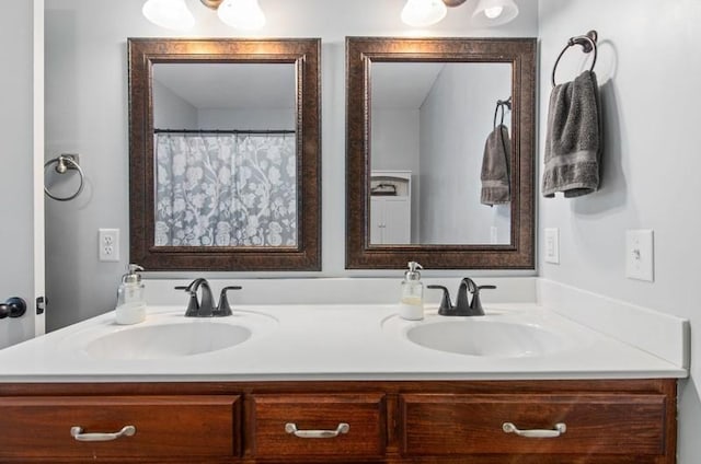 bathroom featuring vanity