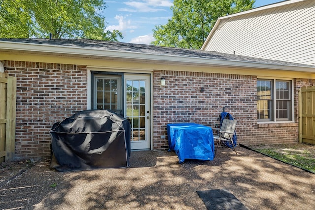 view of patio / terrace featuring grilling area