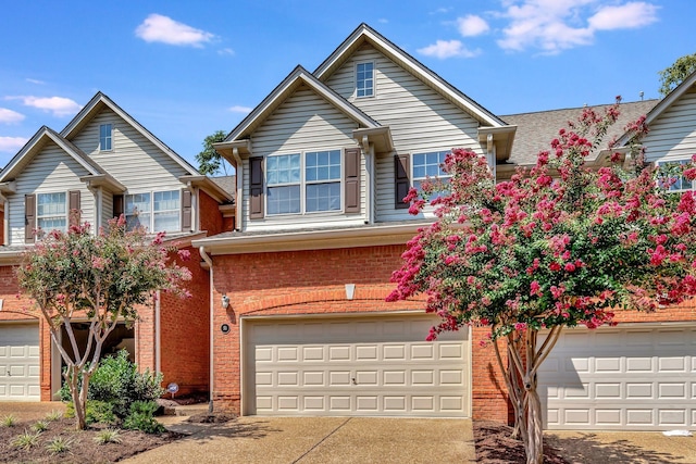 view of property with a garage