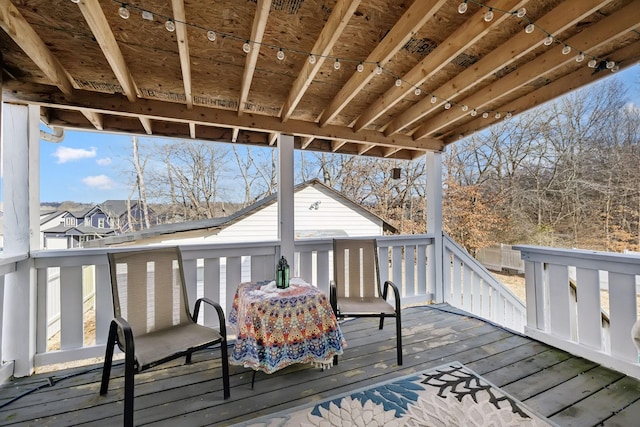 view of wooden terrace