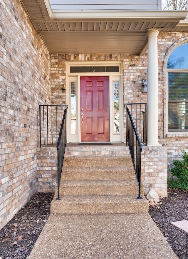 view of exterior entry