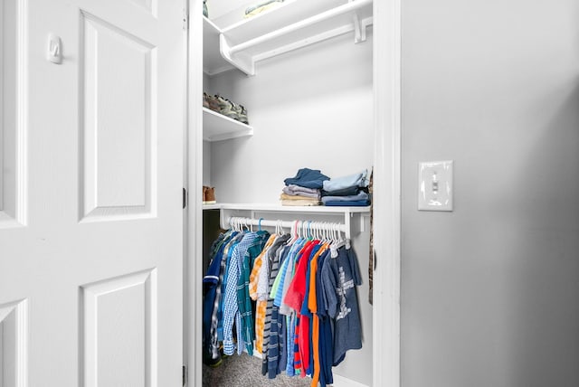 view of closet